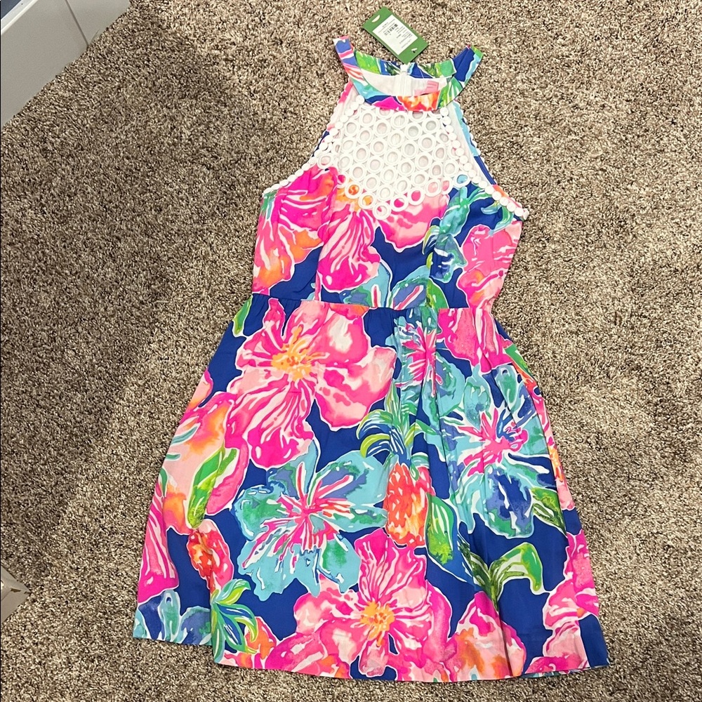 Lilly Pulitzer Kinley Dress in Beckon Blue Jungle Utopia